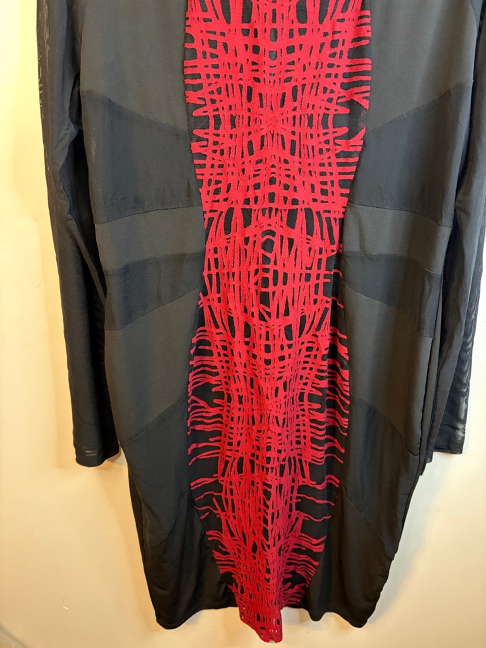 Auditions Black Red Bodycon mini dress EUC Size 3XL #154 - Picture 5 of 9